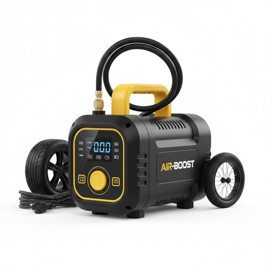 Portable digital tyre inflator air pump