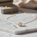 Diamond Pendant Gold Necklace
